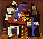 Pablo Picasso - Three Musicians painting